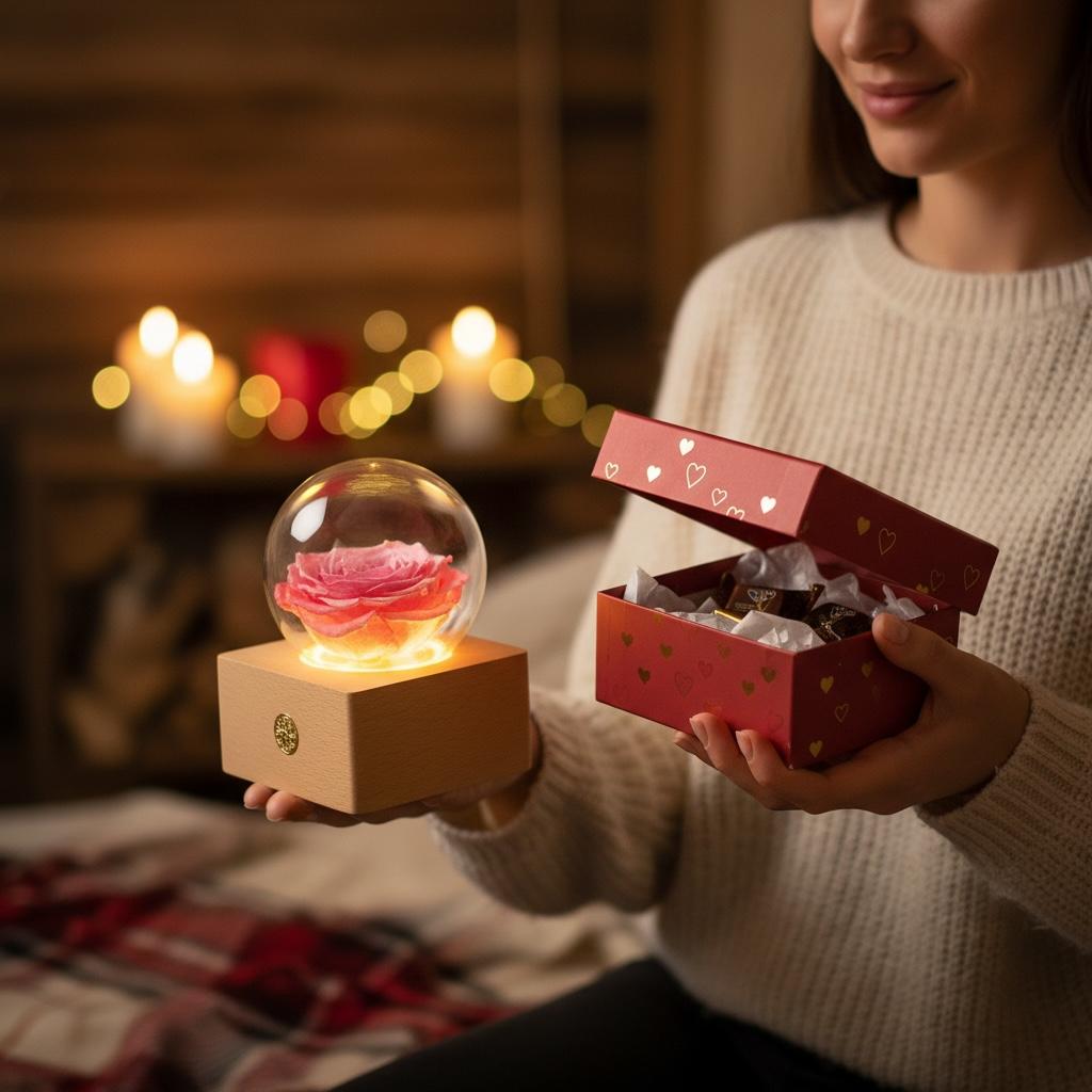 Bouquet Éternel Lumiora™ — Fleurs Qui Ne Fanent Jamais